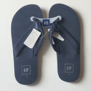 Navy Blue GAP Men's Flip-Flops, Size 10